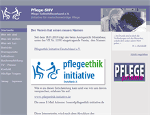 Tablet Screenshot of pflege-shv.de